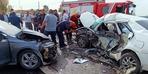 Korkunç kaza!  3 araç çarpıştı: 1 ölü, 6 yaralı, 2'si ağır