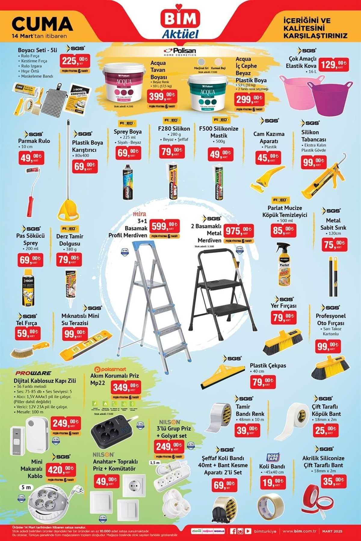 Mevcut BIM Kataloğu 14 Mart: BIM Pazarı Çapa Makinesi, Trapani Seti, Elektrikli Bisikletler ve Adımlar Merdiven - görsel 4