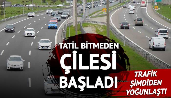 Onun çilesi tatil bitmeden başladı!  Trafik zaten yoğun;  herkes bu noktadan geçer