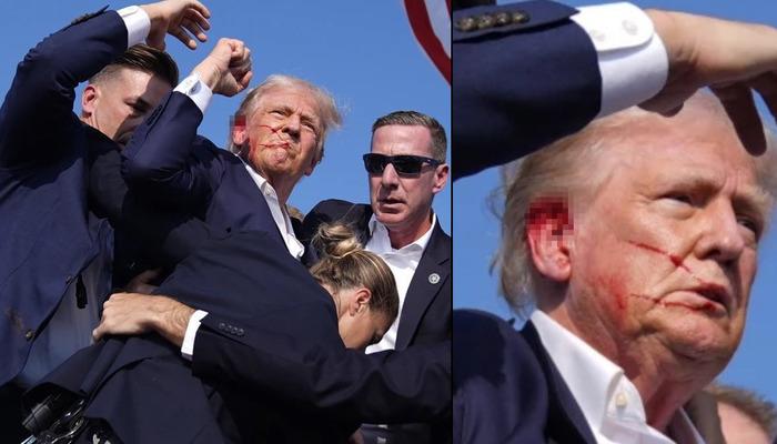 Son dakika haber: Trump'tan suikast girişimi sonrası ilk açıklama!  O anları anlattı... Sağ kulağından yaralandı.