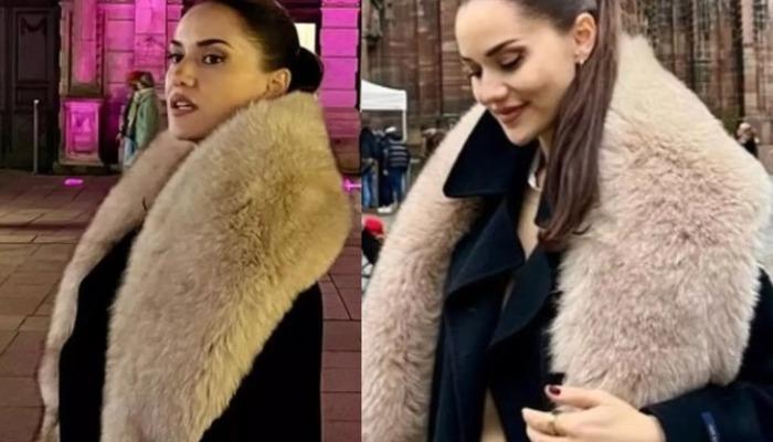 Fahriye Evcen'in giydiği kürk manto tartışma yarattı! Burak Özçivit gerçek olup olmadığını açıkladı