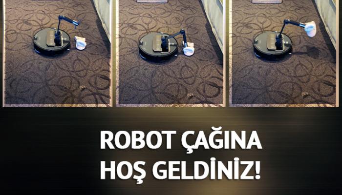 Robot çağına hoş geldiniz! Las Vegas Expo'da tanıtılan çorapları yerden bu şekilde topluyor