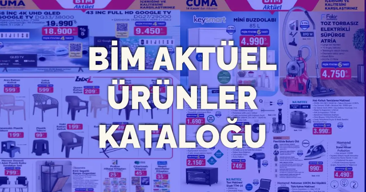 Cuma günü elektronik ürünlerde dev kampanya: BİM 14 Kasım cuma aktüel ürünler kataloğu
