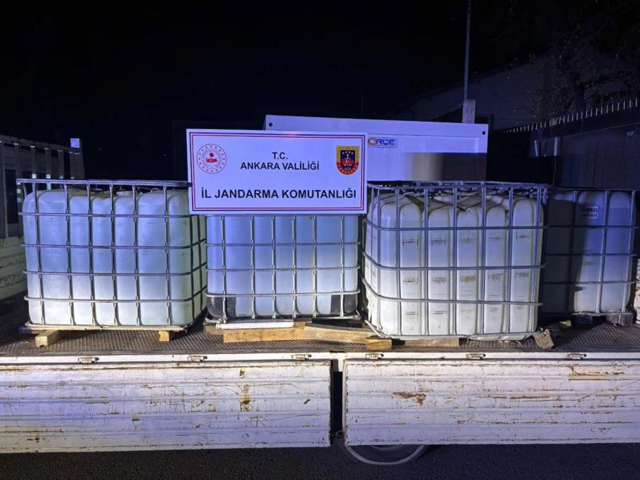 Ankara'da sahte gıda ürünleri ve büyük miktarda etil alkol yakalandı!