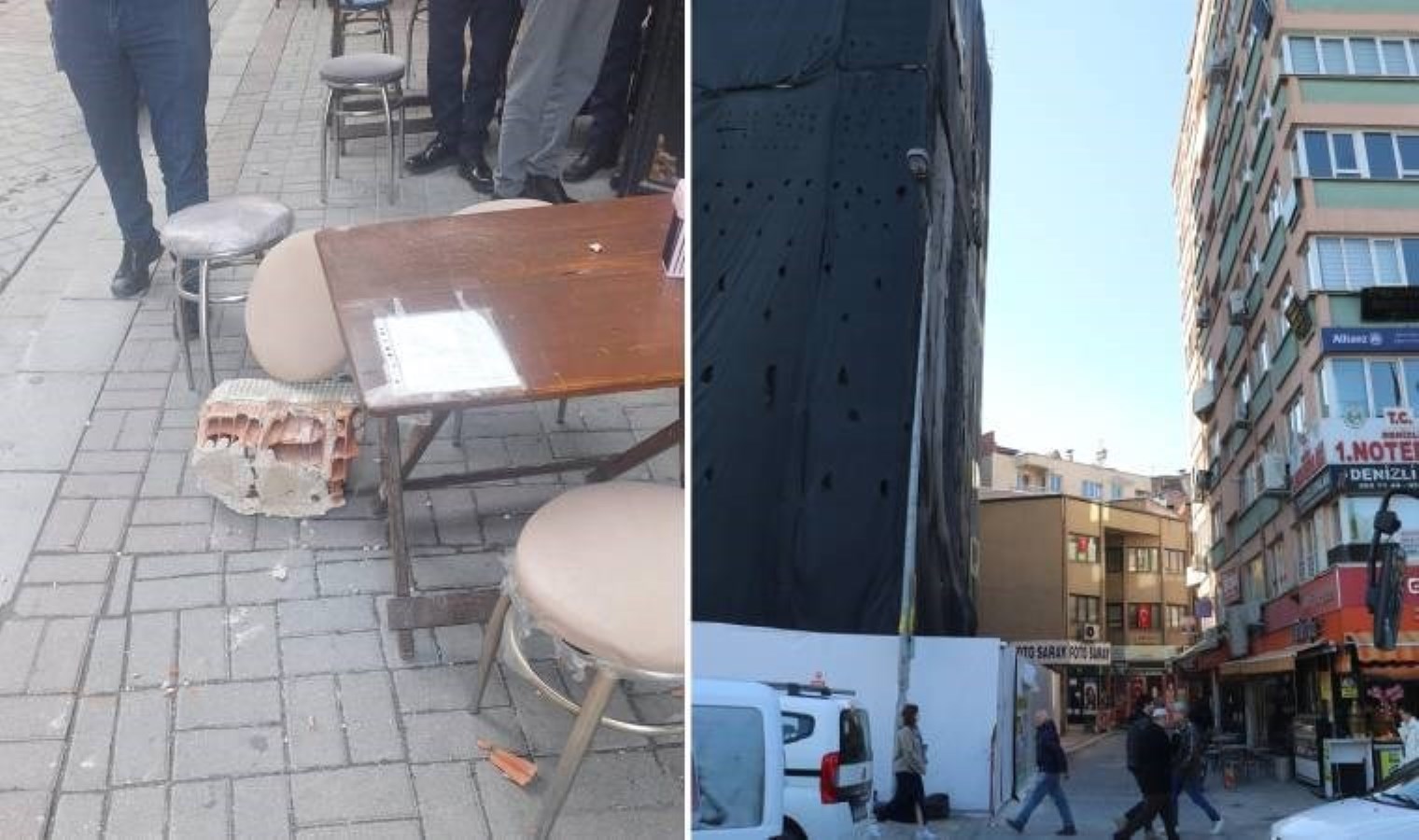Felaket önlendi... Sokağa beton parçaları düştü! - Türkiye'den son dakika haberleri