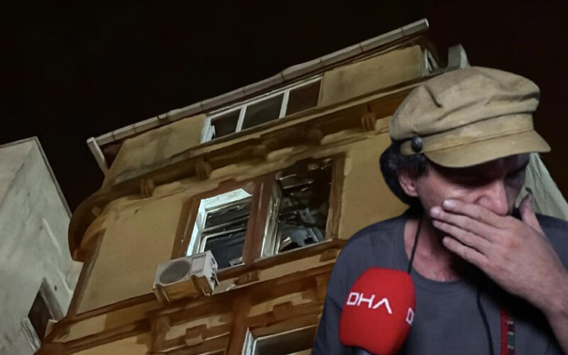 Maçta atılan havai fişek evi yaktı. Ressamın 20 yıllık tabloları kül oldu