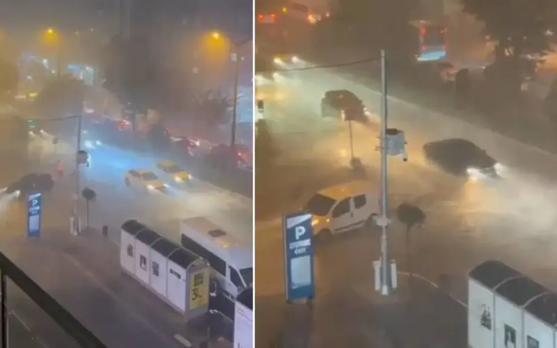 Mardin'de sağanak yağış etkili oldu: Cadde ve sokakları su bastı